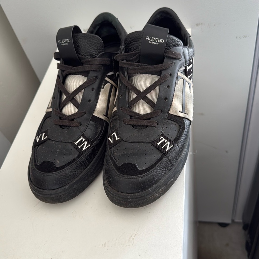 Valentino Black and White Sneakers